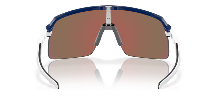 Oakley Sutro Lite Matte Navy Prizm Violet sunglasses, an interior view showing the frame and nose pads.