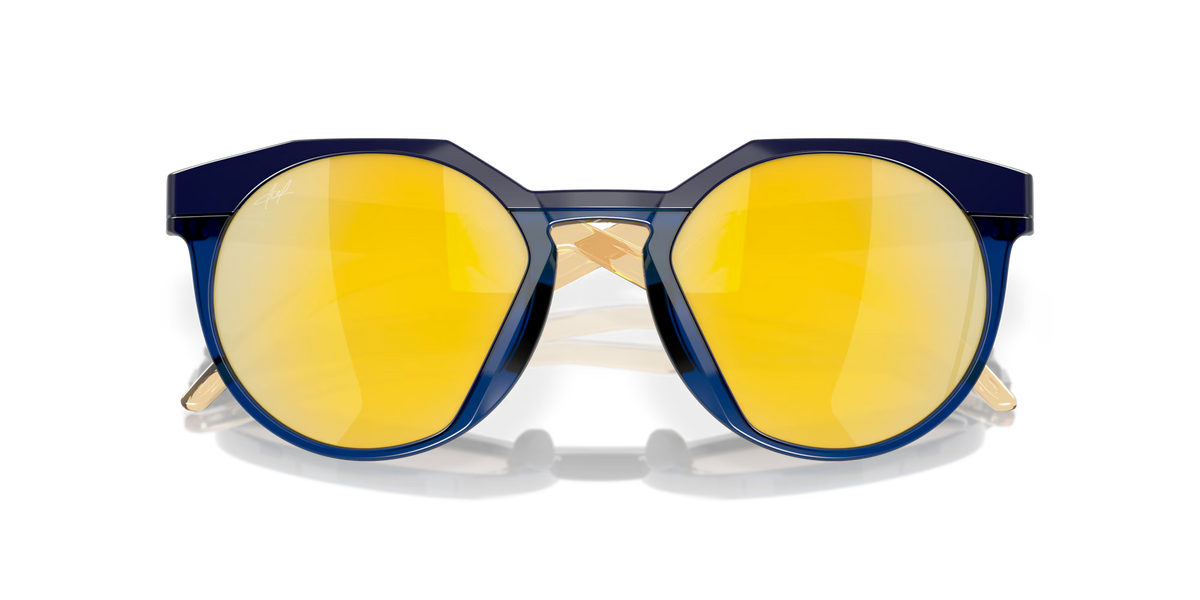 OAKLEY •  HSTN Kylian Mbappé Signature Series NAVY BLUE GOLD PRIZM 24K