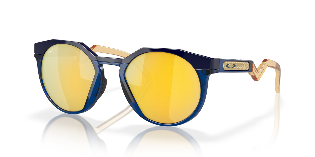 OAKLEY •  HSTN Kylian Mbappé Signature Series NAVY BLUE GOLD PRIZM 24K